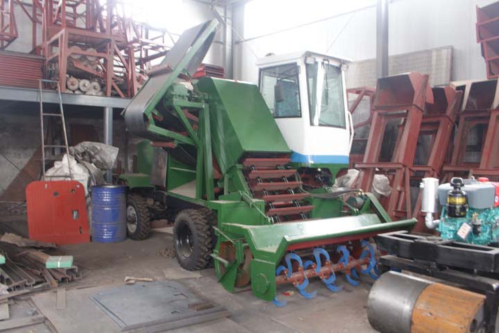 Newly manufactured salt harvester in factory