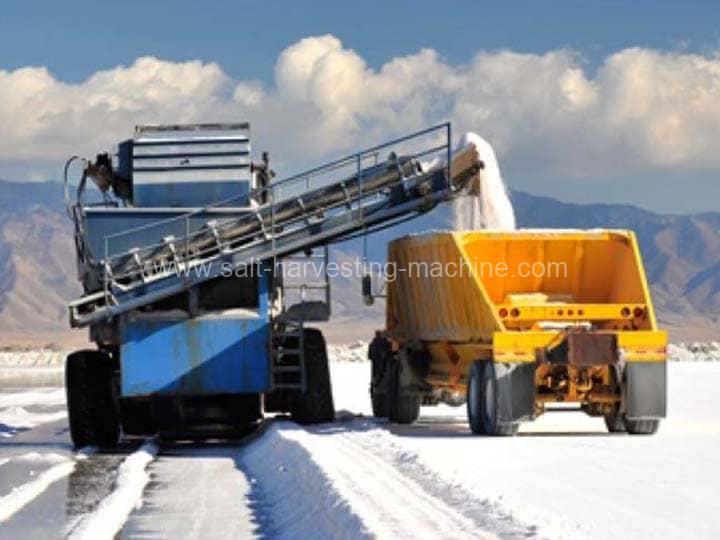 Máquina cosechadora de sal